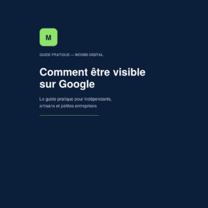 Couverture du guide — Comment être visible sur Google